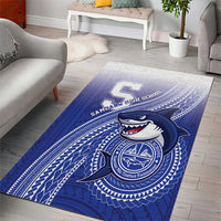 Samoana High School Area Rug Polynesian Tribal Shark LT05 - Polynesian Pride