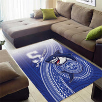 Samoana High School Area Rug Polynesian Tribal Shark LT05 - Polynesian Pride