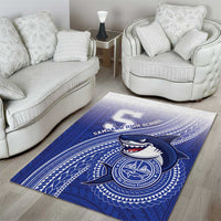 Samoana High School Area Rug Polynesian Tribal Shark LT05 - Polynesian Pride