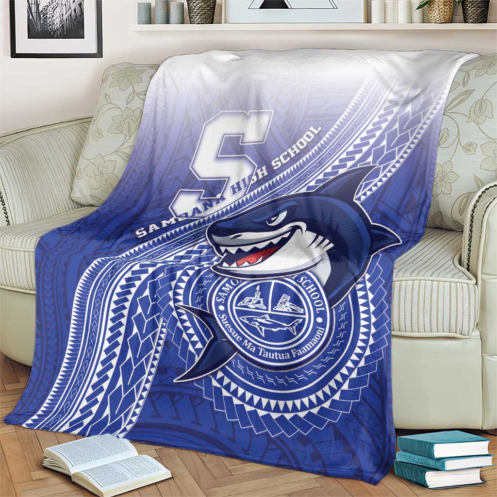Samoana High School Blanket Polynesian Tribal Shark LT05 - Polynesian Pride