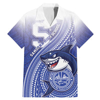 Personalized Samoana High School Family Matching Mermaid Dress and Hawaiian Shirt Polynesian Tribal Shark