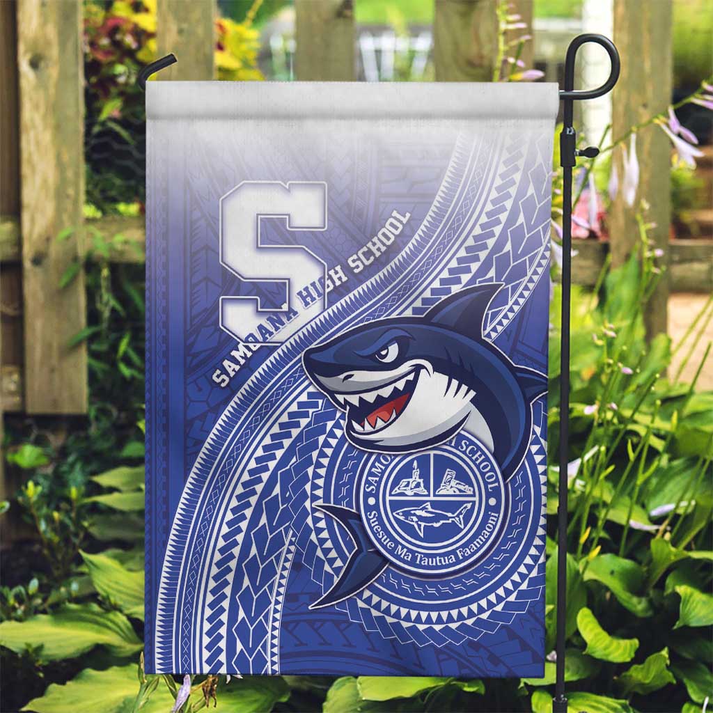 Samoana High School Garden Flag Polynesian Tribal Shark