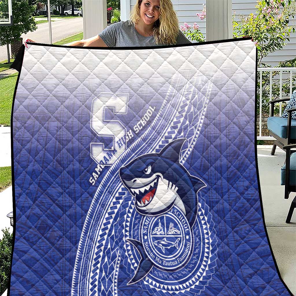 Samoana High School Quilt Polynesian Tribal Shark