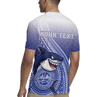 Personalized Samoana High School Rugby Jersey Polynesian Tribal Shark