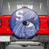 Samoana High School Spare Tire Cover Polynesian Tribal Shark