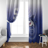 Samoana High School Window Curtain Polynesian Tribal Shark LT05 - Polynesian Pride