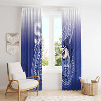 Samoana High School Window Curtain Polynesian Tribal Shark LT05 - Polynesian Pride