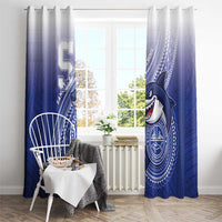 Samoana High School Window Curtain Polynesian Tribal Shark LT05 - Polynesian Pride