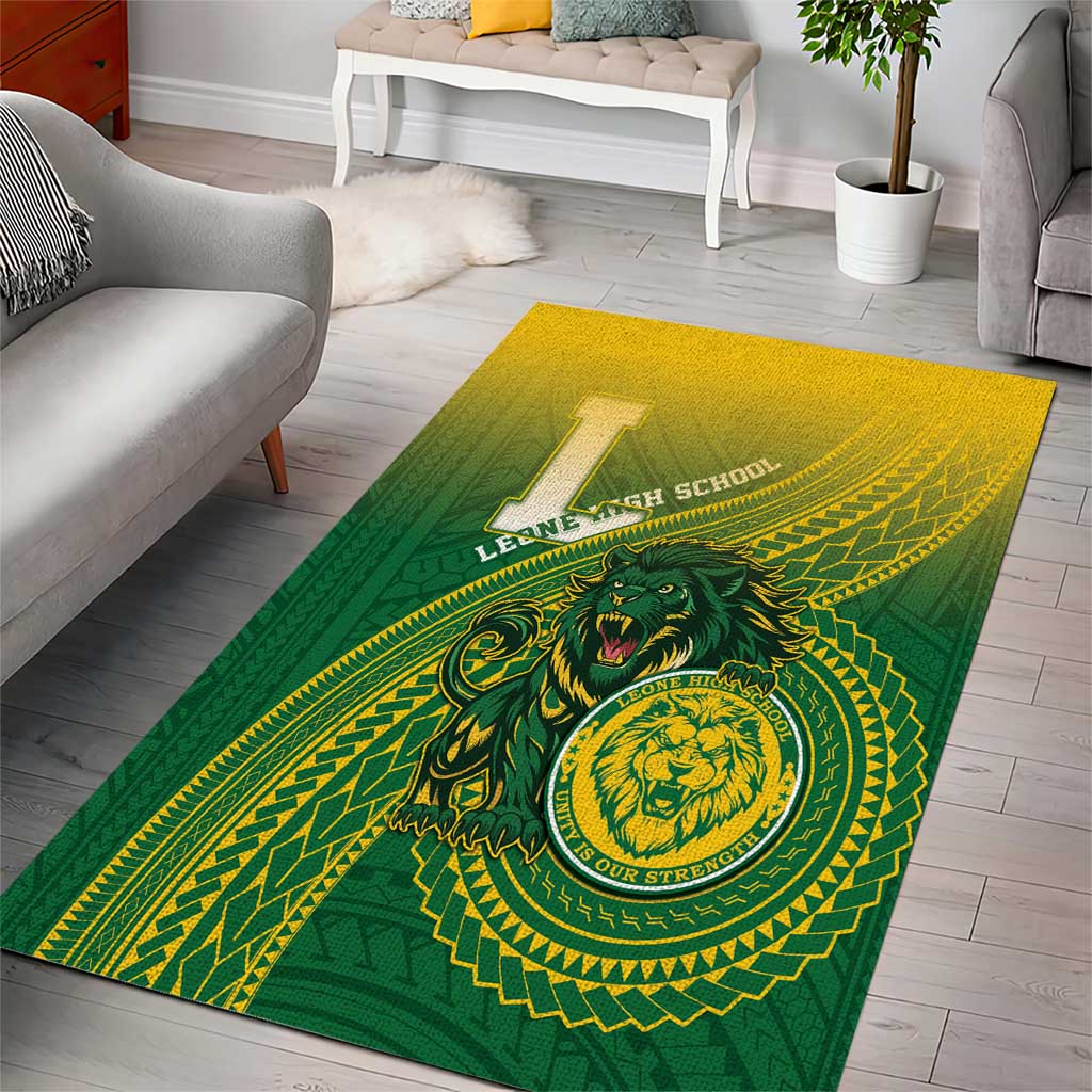 Leone High School Area Rug Leone Lion LT05 - Polynesian Pride