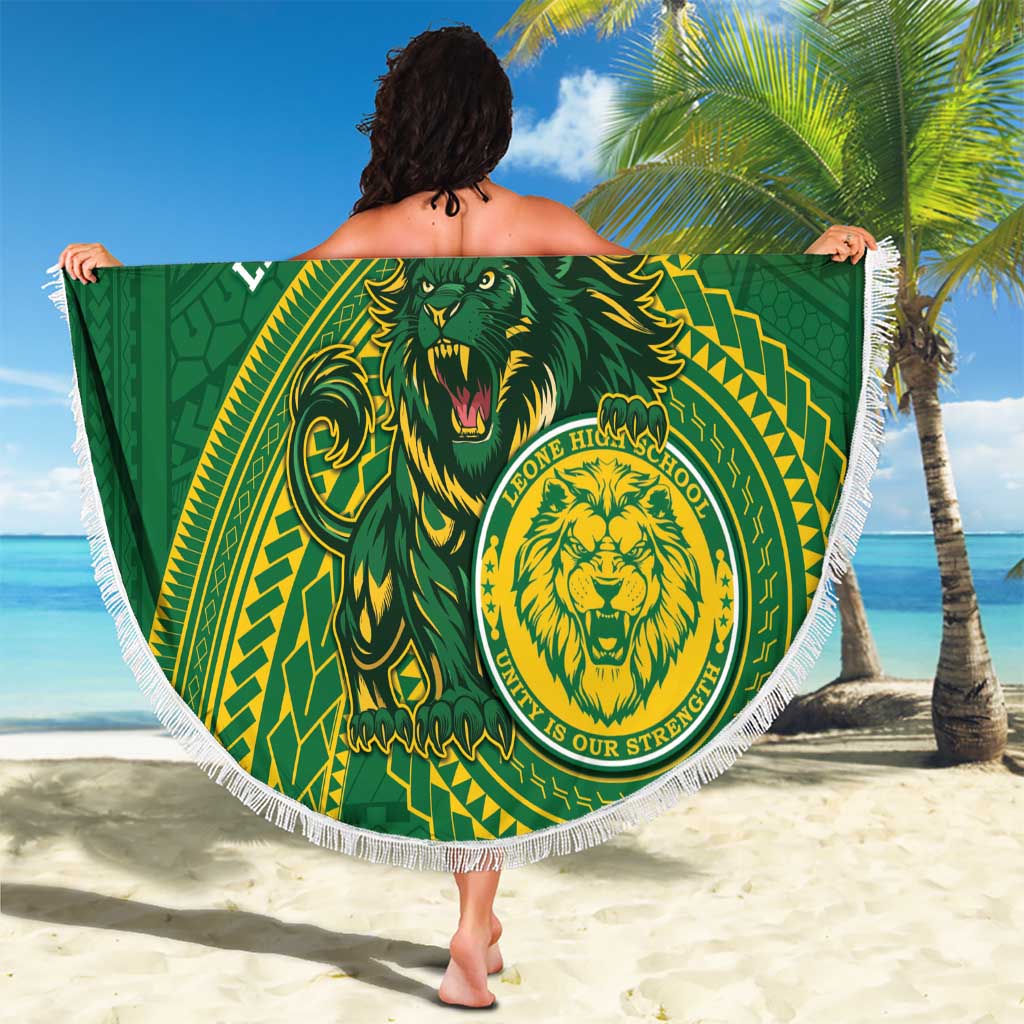 Leone High School Beach Blanket Leone Lion