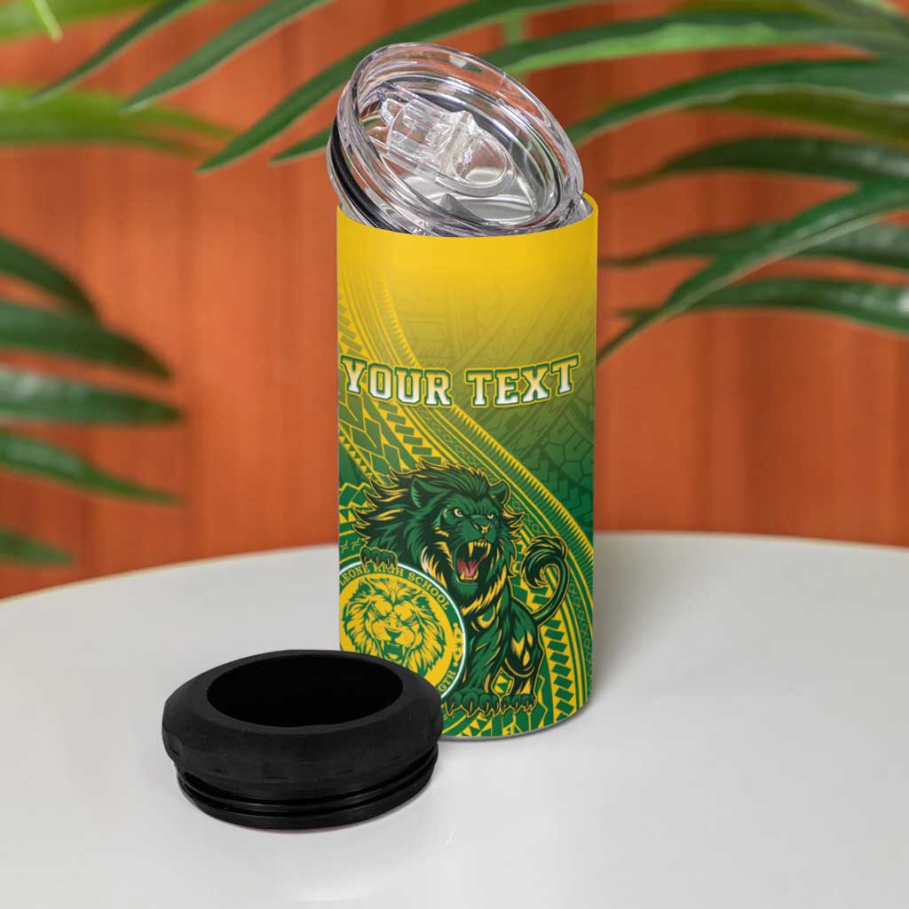 Personalized Leone High School 4 in 1 Can Cooler Tumbler Leone Lion LT05 - Polynesian Pride