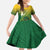 Personalized Leone High School Family Matching Off The Shoulder Long Sleeve Dress and Hawaiian Shirt Leone Lion