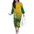 Personalized Leone High School Family Matching Off The Shoulder Long Sleeve Dress and Hawaiian Shirt Leone Lion