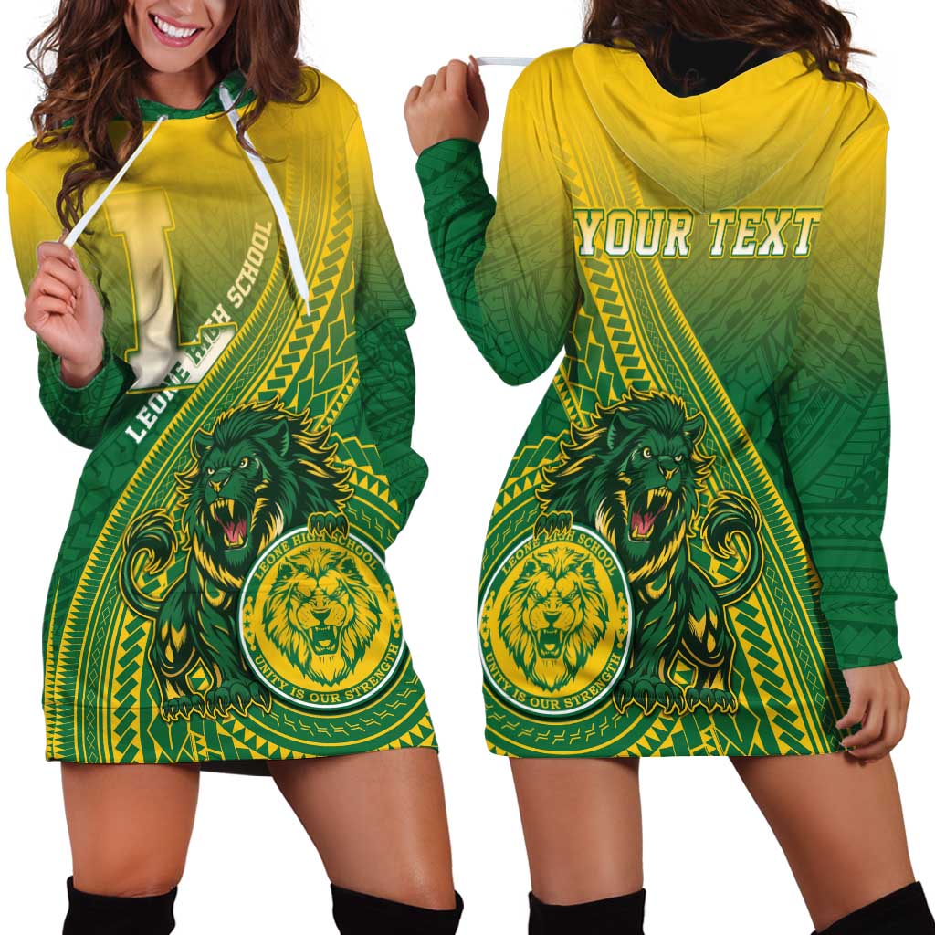 Personalized Leone High School Hoodie Dress Leone Lion