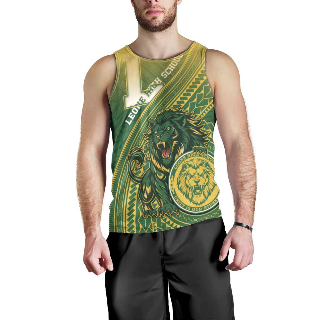 Personalized Leone High School Men Tank Top Leone Lion