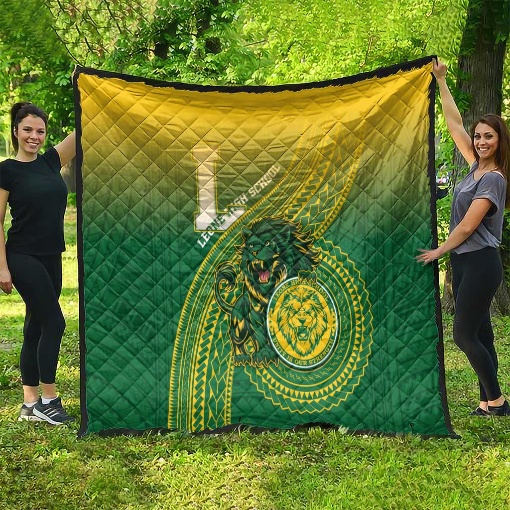 Leone High School Quilt Leone Lion LT05 - Polynesian Pride
