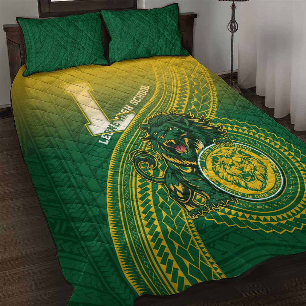 Leone High School Quilt Bed Set Leone Lion