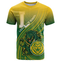 Personalized Leone High School T Shirt Leone Lion LT05 Green - Polynesian Pride