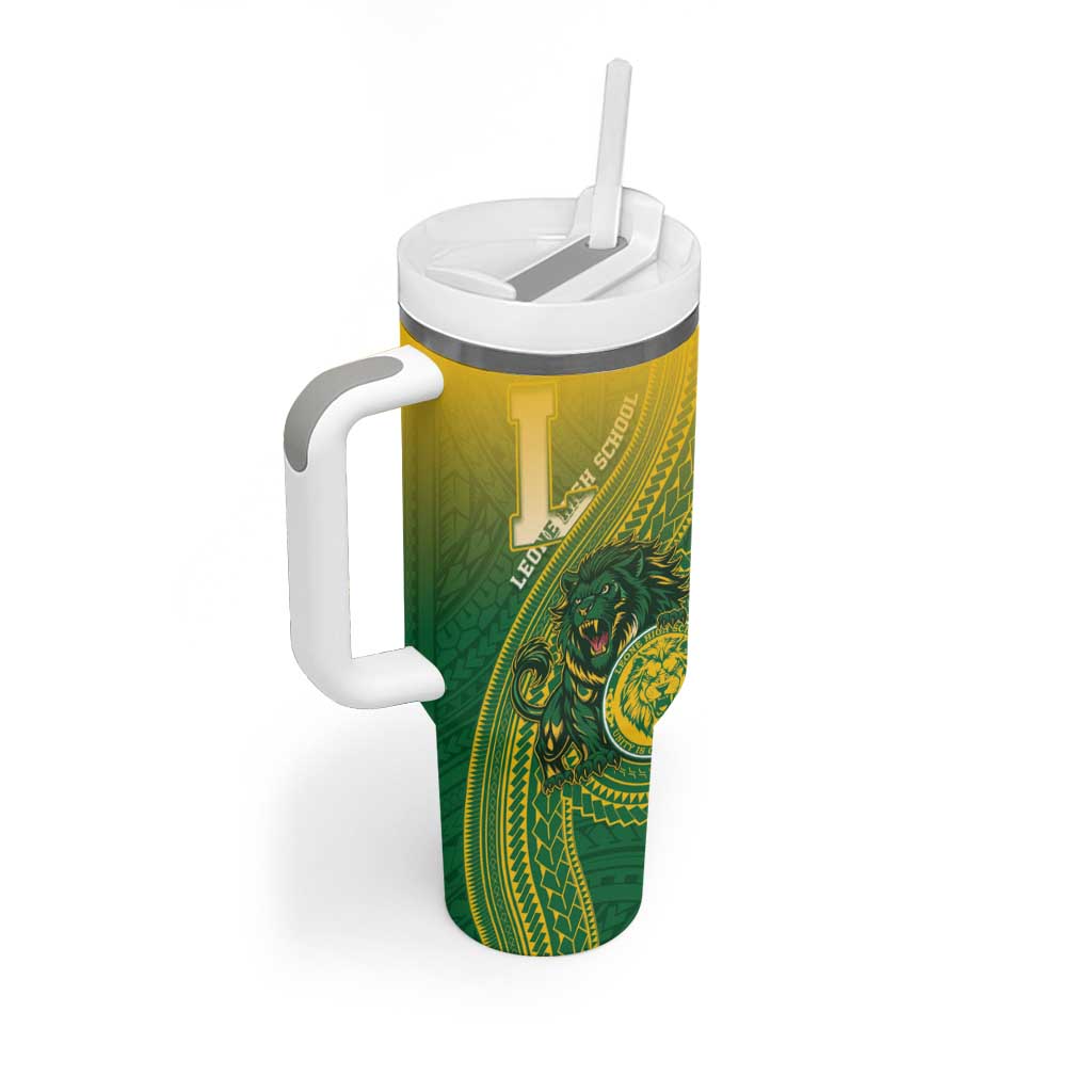 Personalized Leone High School Tumbler With Handle Leone Lion LT05 - Polynesian Pride