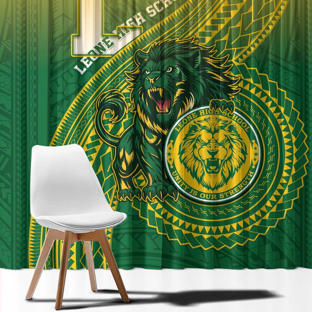 Leone High School Window Curtain Leone Lion LT05 - Polynesian Pride