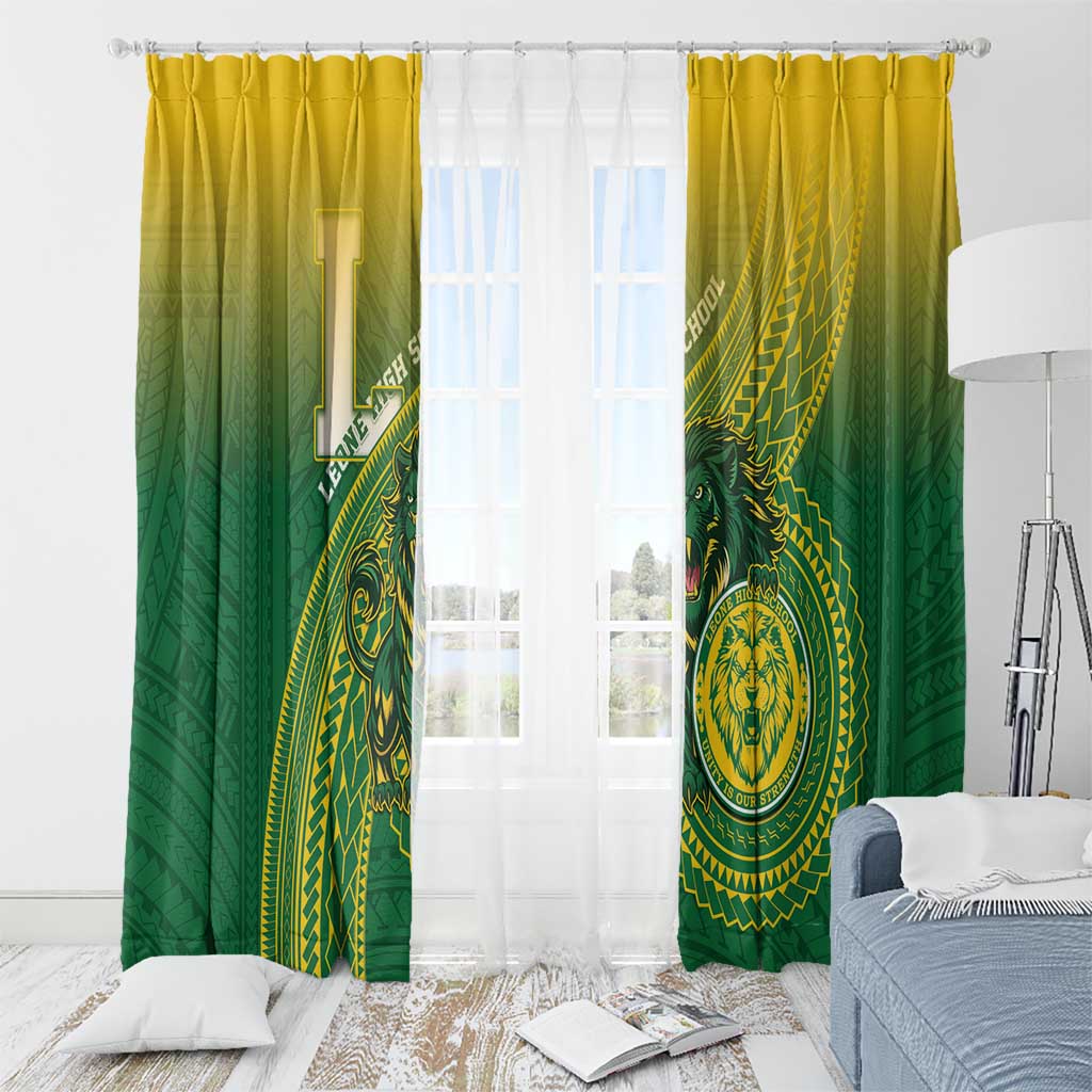 Leone High School Window Curtain Leone Lion LT05 - Polynesian Pride