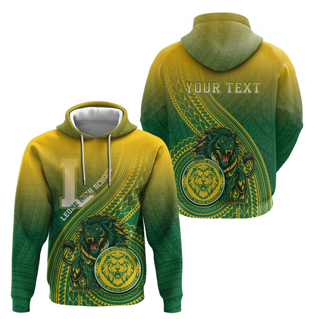 Personalized Leone High School Zip Hoodie Leone Lion