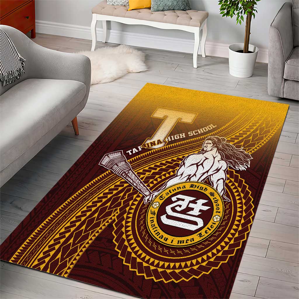 Tafuna High School Area Rug Polynesian Warrior LT05 - Polynesian Pride