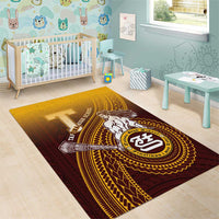 Tafuna High School Area Rug Polynesian Warrior LT05 - Polynesian Pride