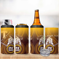 Personalized Tafuna High School 4 in 1 Can Cooler Tumbler Polynesian Warrior LT05 - Polynesian Pride