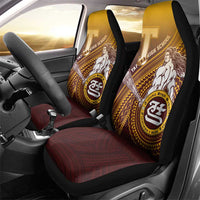 Tafuna High School Car Seat Cover Polynesian Warrior