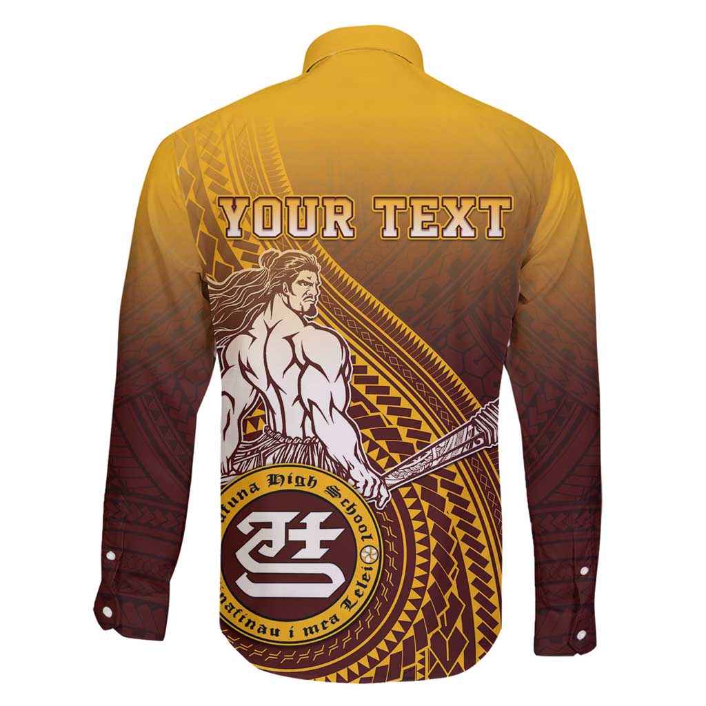 Personalized Tafuna High School Family Matching Puletasi and Hawaiian Shirt Polynesian Warrior