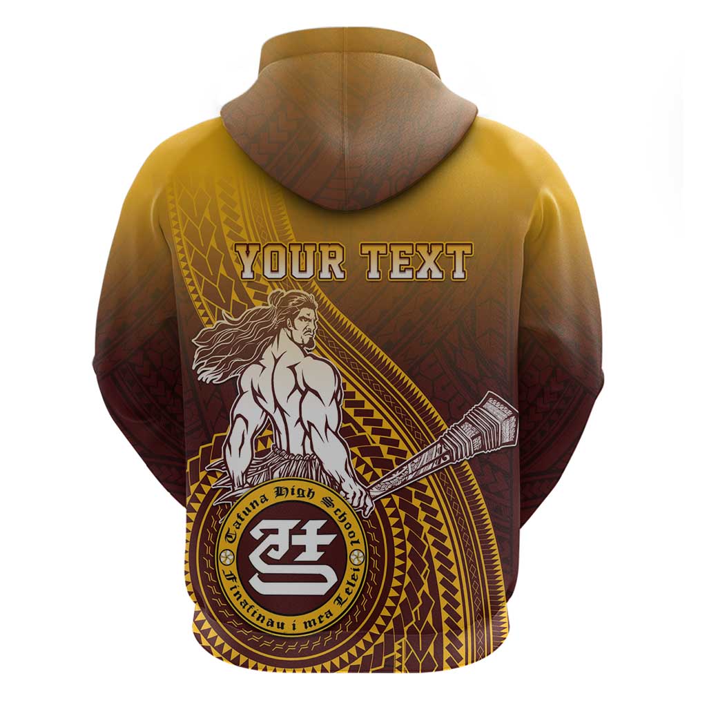 Personalized Tafuna High School Hoodie Polynesian Warrior