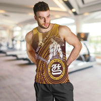 Personalized Tafuna High School Men Tank Top Polynesian Warrior