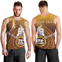Personalized Tafuna High School Men Tank Top Polynesian Warrior