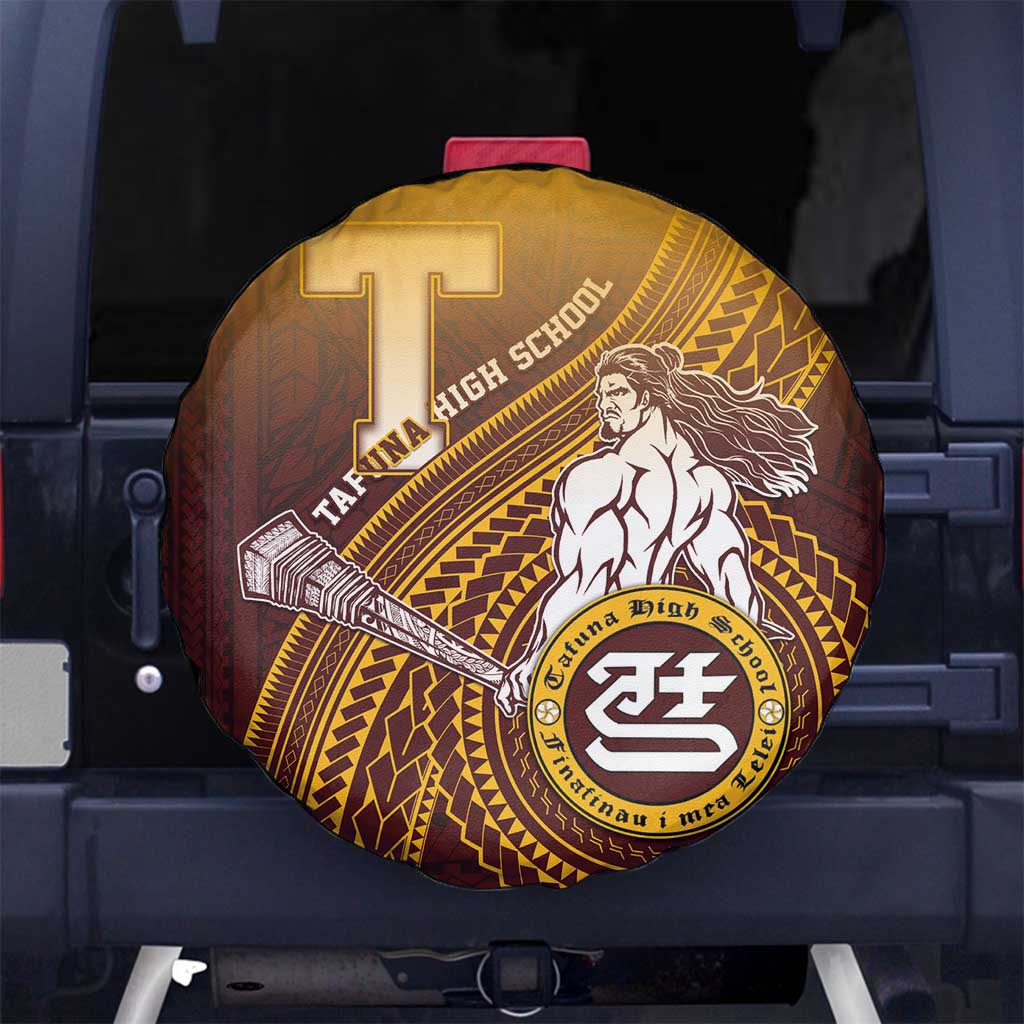 Tafuna High School Spare Tire Cover Polynesian Warrior