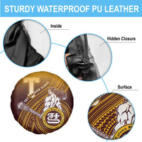 Tafuna High School Spare Tire Cover Polynesian Warrior