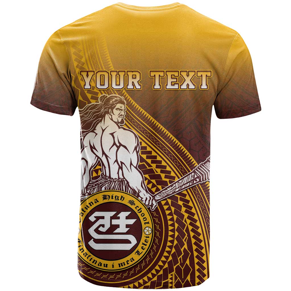 Personalized Tafuna High School T Shirt Polynesian Warrior LT05 - Polynesian Pride