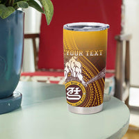 Personalized Tafuna High School Tumbler Cup Polynesian Warrior