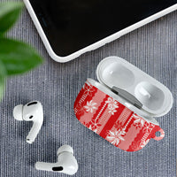 Hawaii Kakau Tribal AirPods Case With Red Tiare