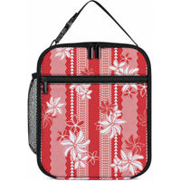 Hawaii Kakau Tribal Lunch Bag With Red Tiare