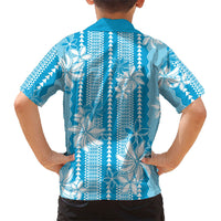 Hawaii Kakau Tribal Hawaiian Shirt With Blue Tiare