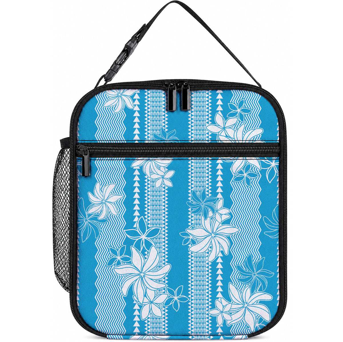 Hawaii Kakau Tribal Lunch Bag With Blue Tiare
