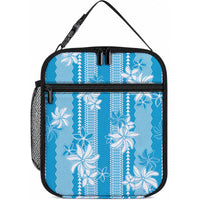 Hawaii Kakau Tribal Lunch Bag With Blue Tiare