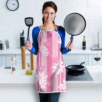 Hawaii Kakau Tribal Apron With Pink Tiare