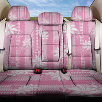 Hawaii Kakau Tribal Back Car Seat Cover With Pink Tiare