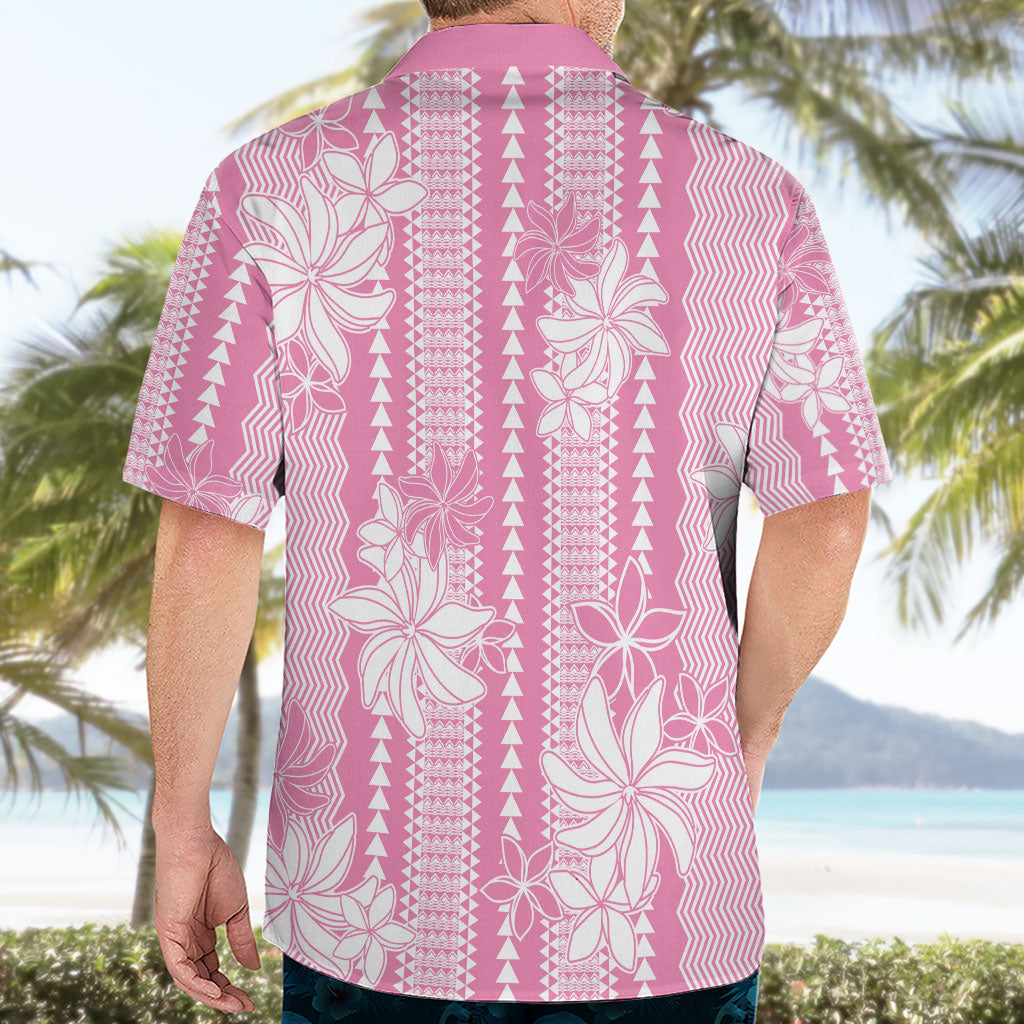 Hawaii Kakau Tribal Hawaiian Shirt With Pink Tiare