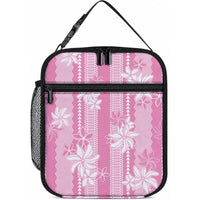Hawaii Kakau Tribal Lunch Bag With Pink Tiare