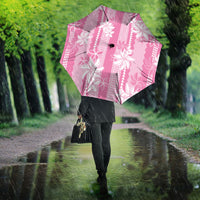 Hawaii Kakau Tribal Umbrella With Pink Tiare