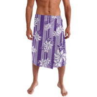 Hawaii Kakau Tribal Lavalava With Purple Tiare