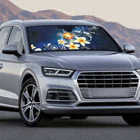 Hawaii Honu Auto Sun Shade Polynesian Curves Plumeria - Polynesian Pride